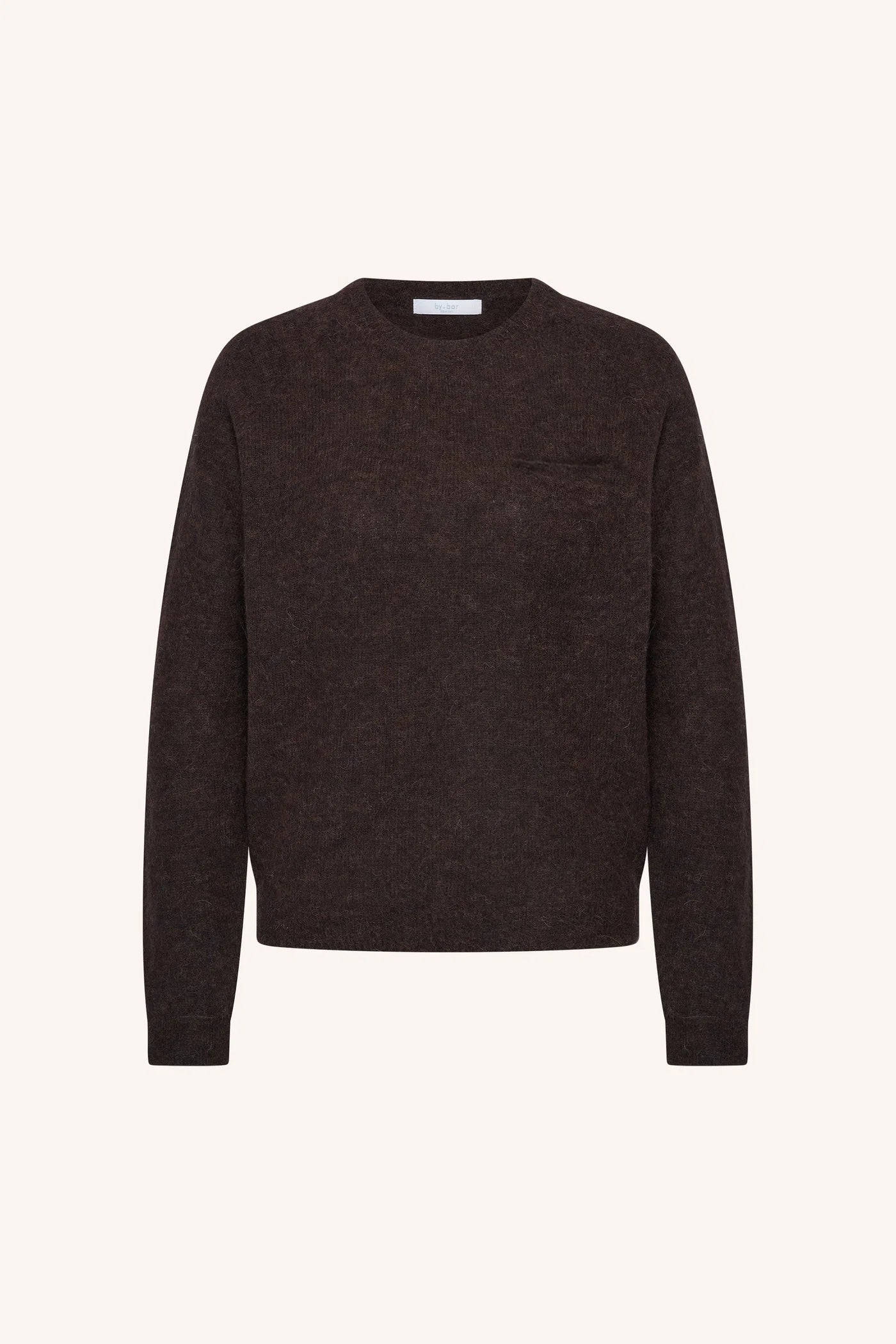 Pull Poly marron foncé