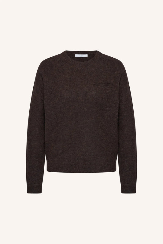 Pull Polly marron foncé