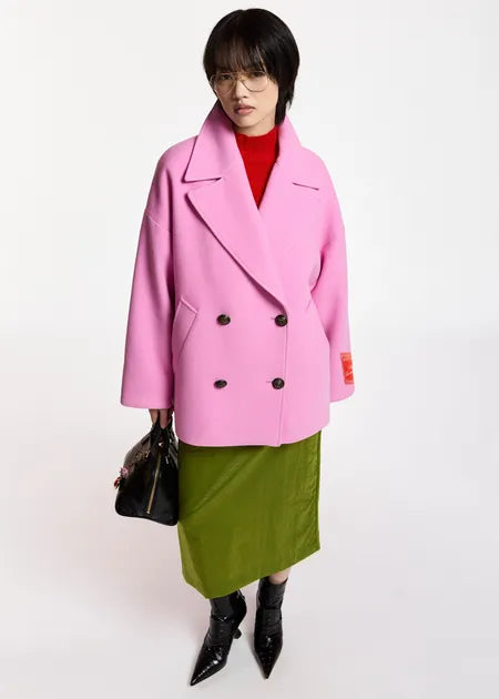Manteau court Kidney rose
