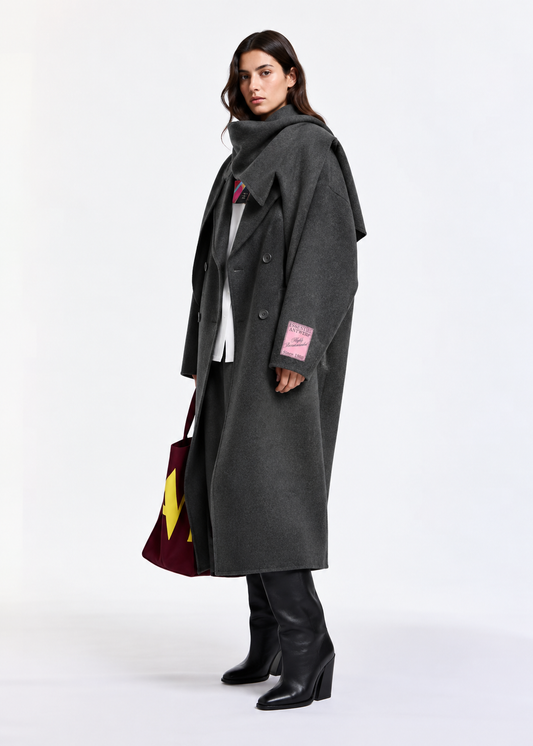 Manteau Kelp gris foncé