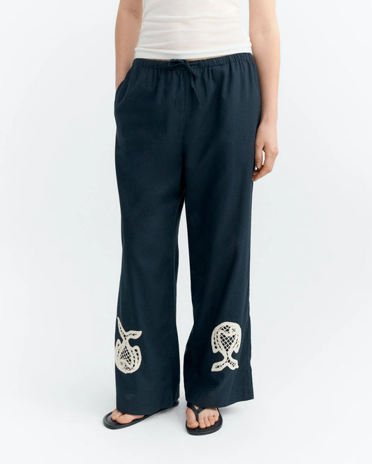 Pantalon Brigitte patch poisson