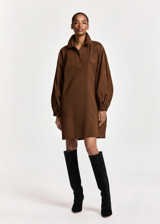 Robe overzise Keagan marron