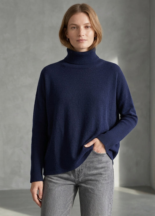 Pull clara Cachemire bleu marine