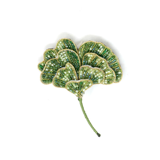 Broche Trèfle gingko