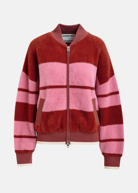 Gilet Jicama rose et rouge