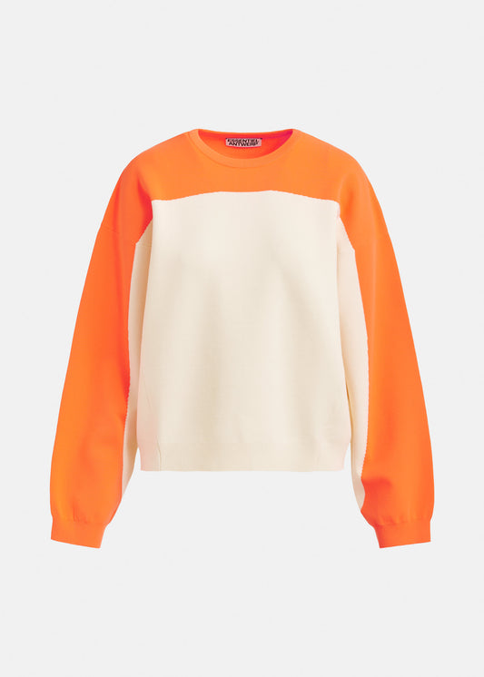 Pull Joto orange et blanc