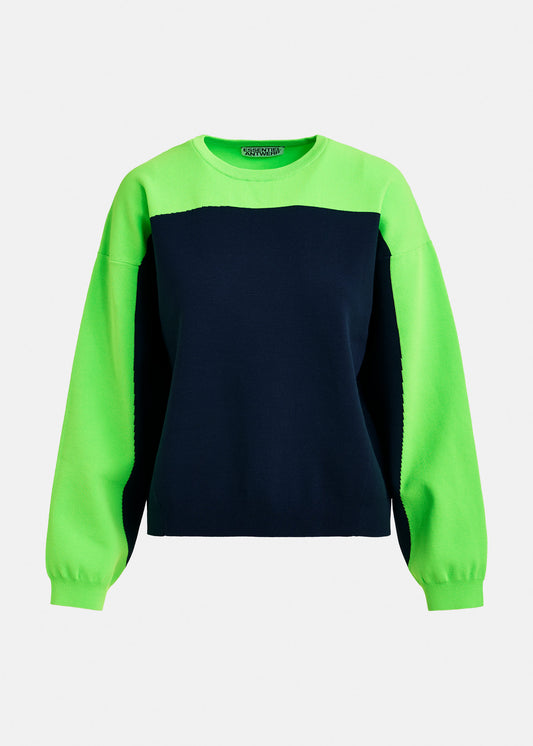 Pull Joto Navy et vert