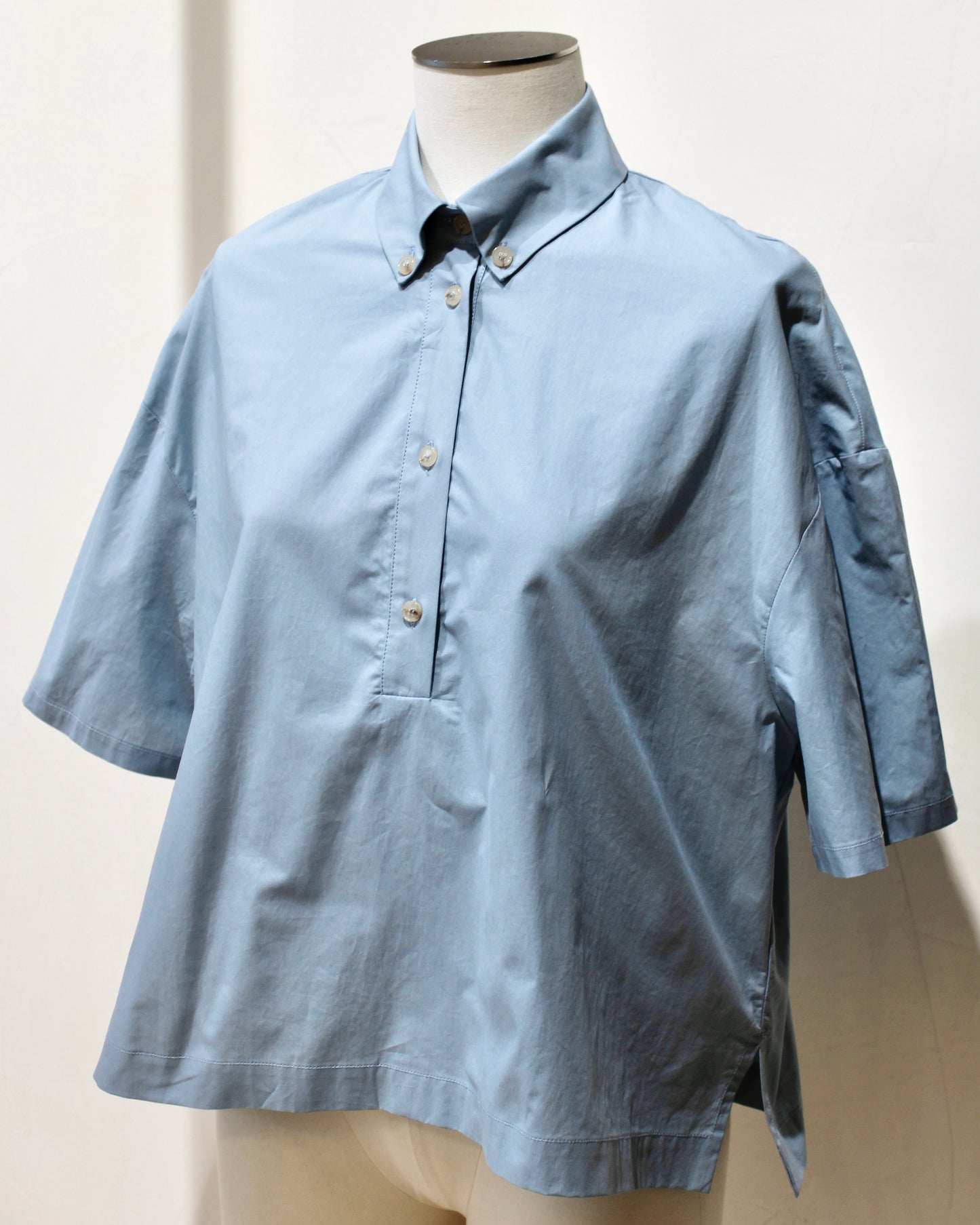 Chemise 116221 bleu lagon
