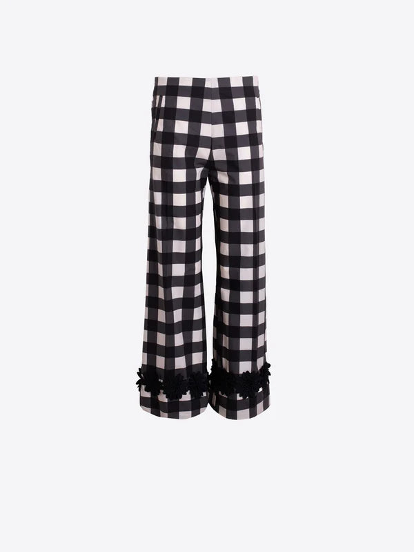 Pantalon Sandra vichy noir