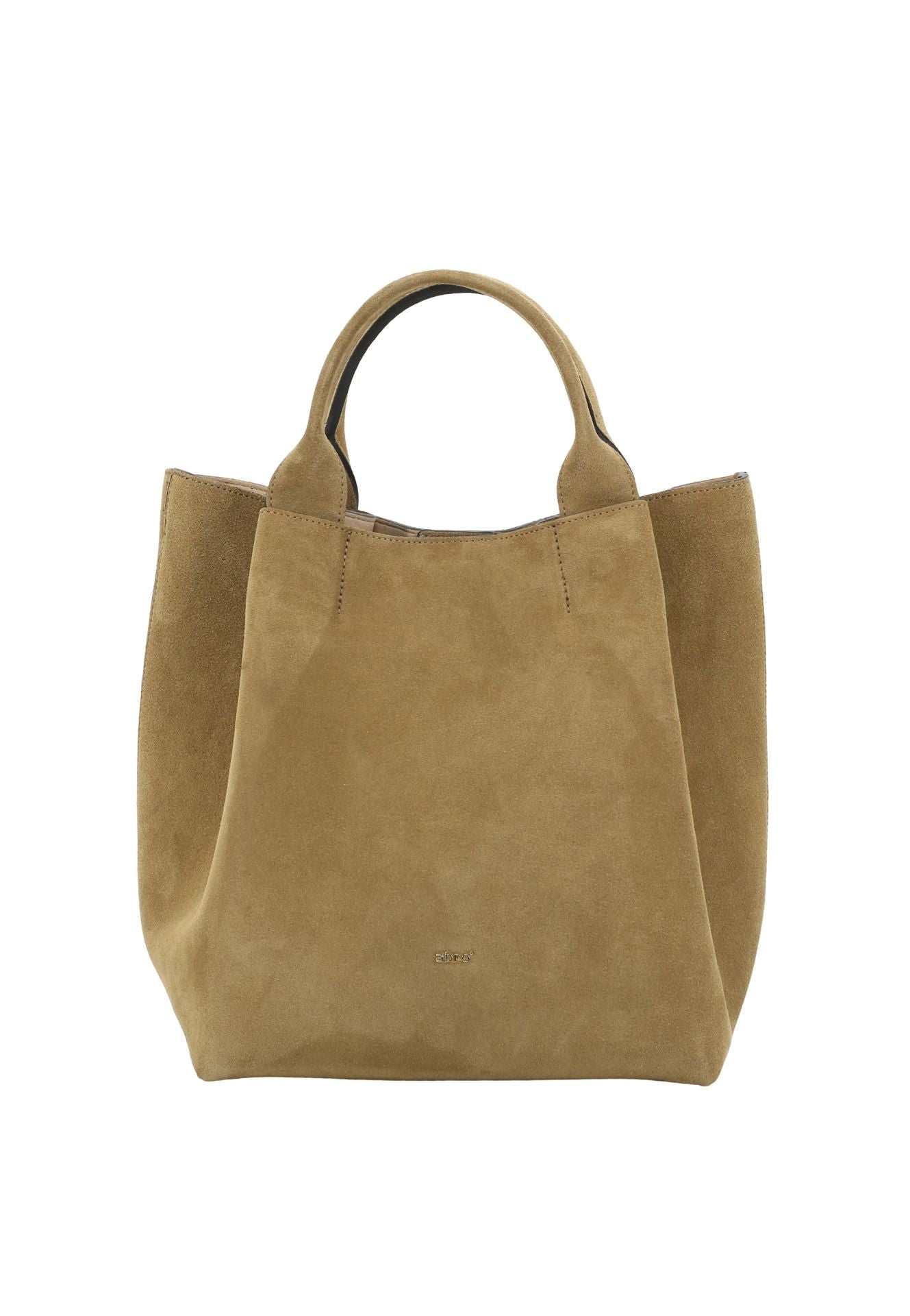 Sac shopping essential médium cuir suède vert clair