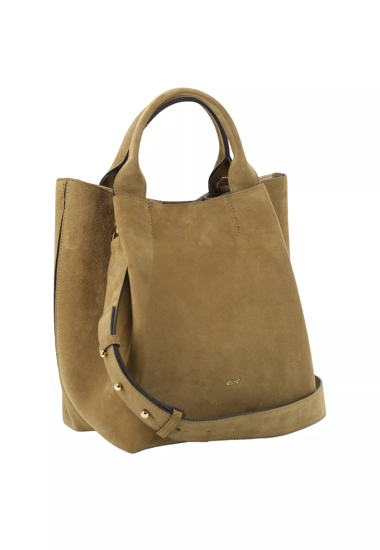 Sac shopping essential médium cuir suède vert clair