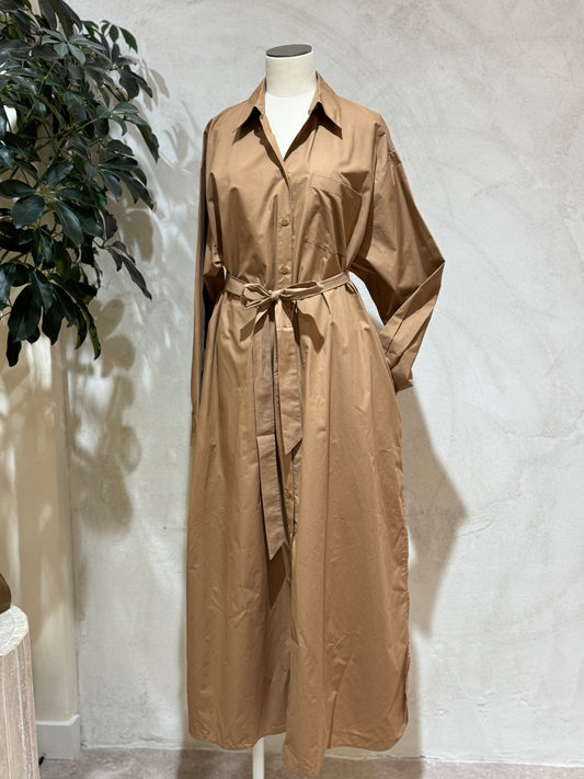 Robe chemise Jada marron