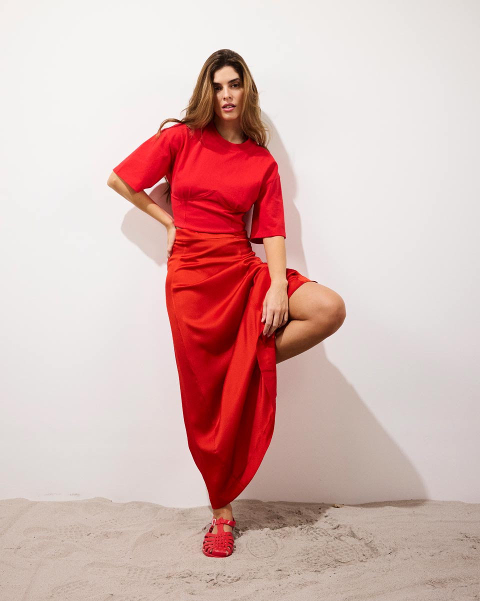 Jupe Swan Japan red