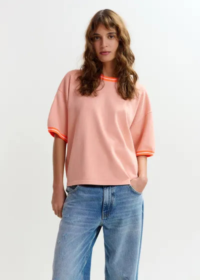 T-shirt Jefinitely rose et orange