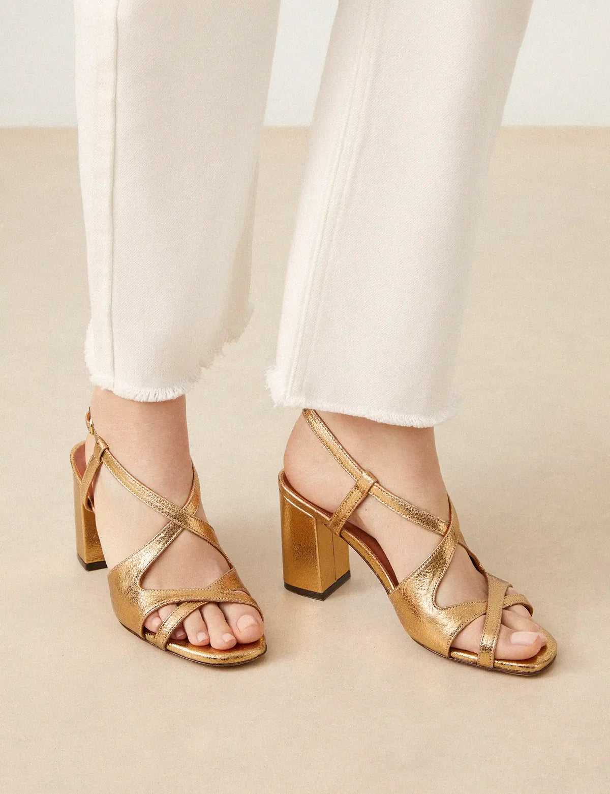 Sandales n°953 doré