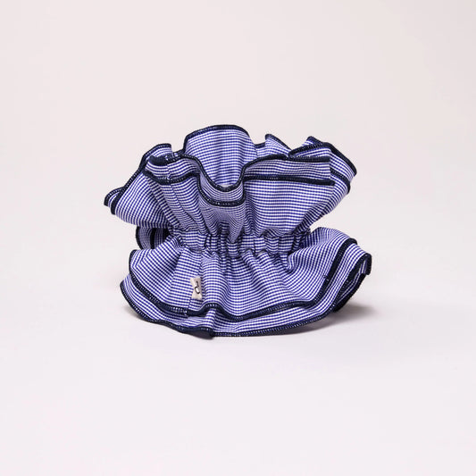 Maxi Chouchou micro vichy bleu fonçé bord bleu