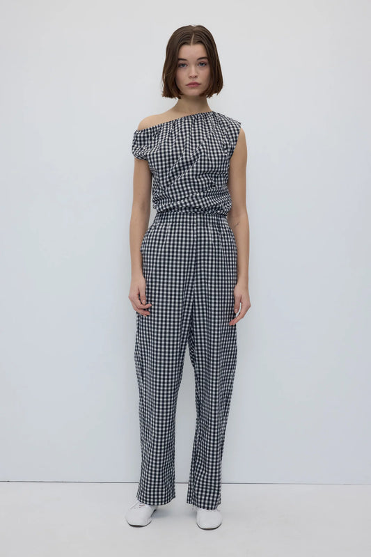 Pantalon Cep vichy noir
