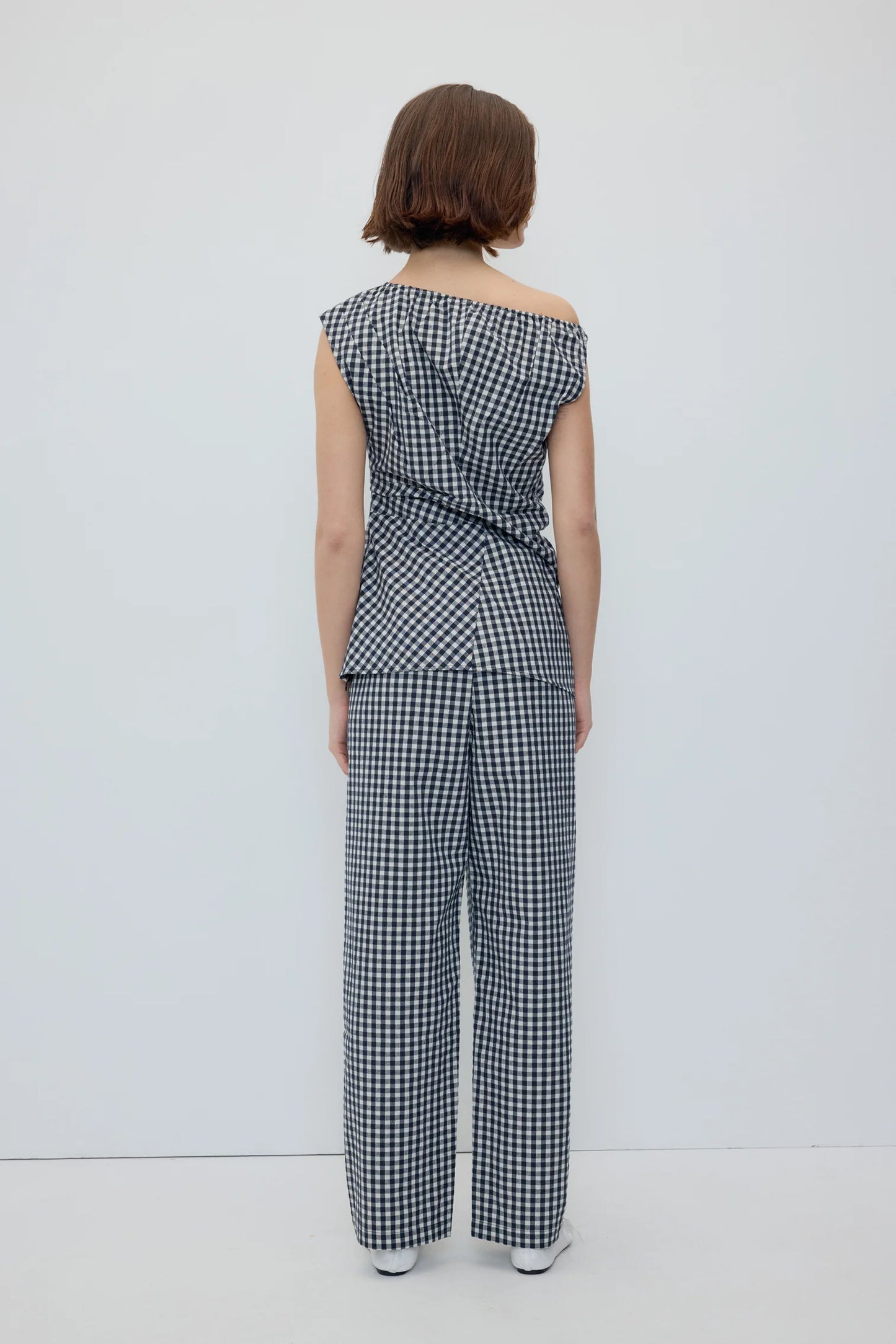 Pantalon Cep vichy noir