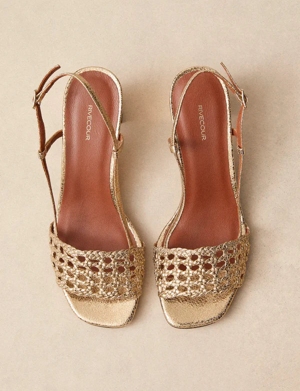 Sandales n°592 doré