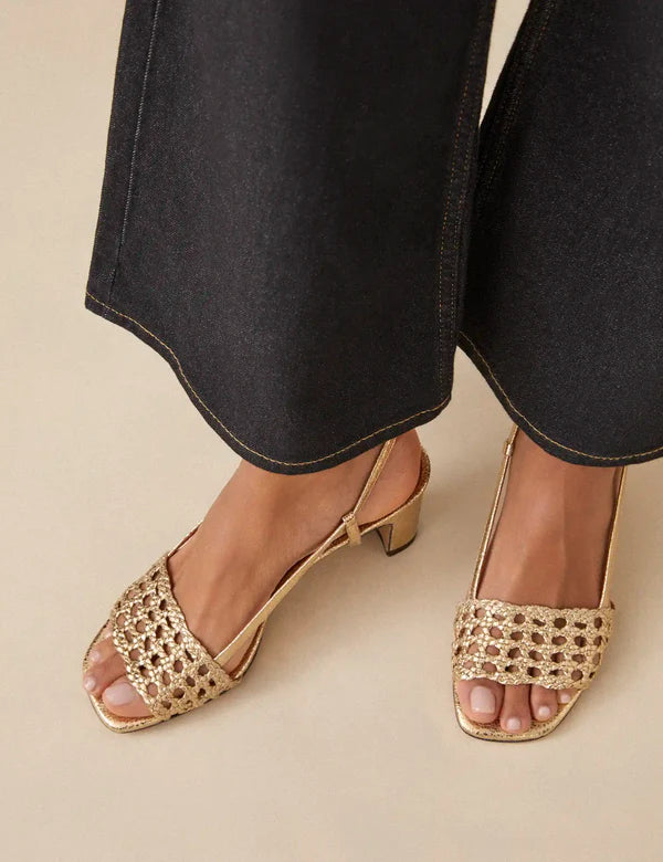 Sandales n°592 doré