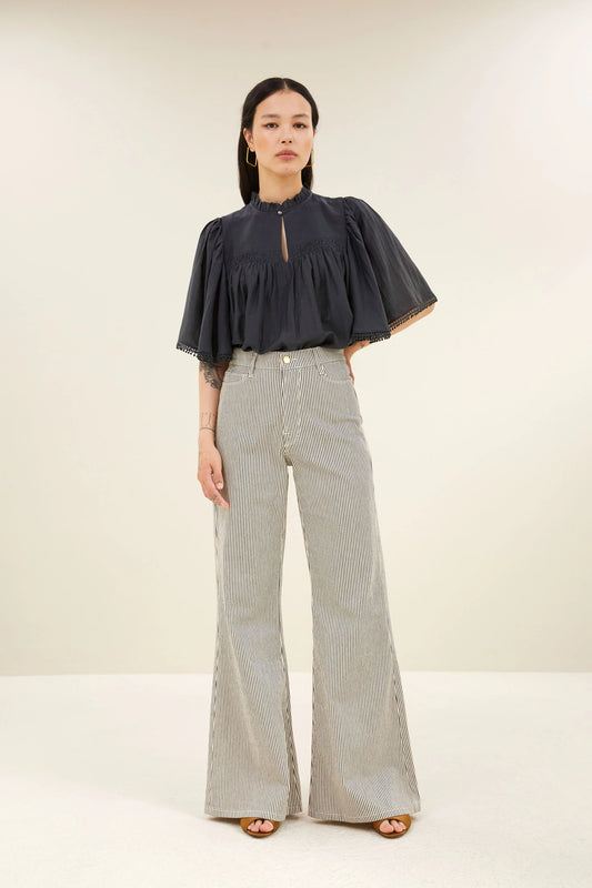 Pantalon à Stripe à rayures