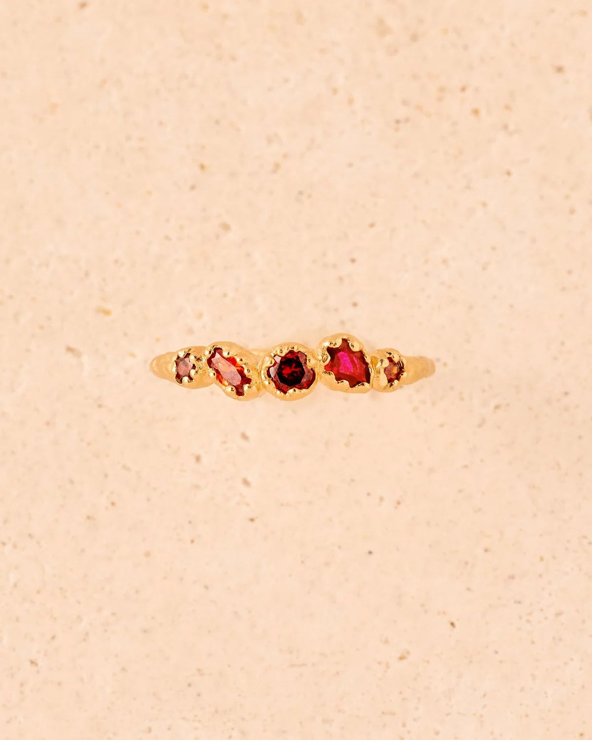 Bague koré rouge