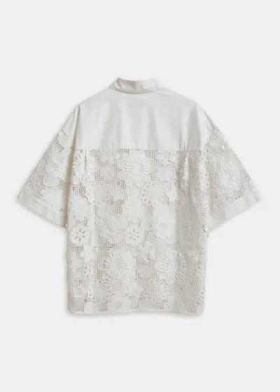 Chemise Kali à broderie blanche
