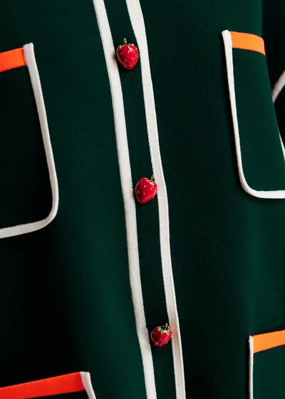 Gilet Kokorico vert et orange