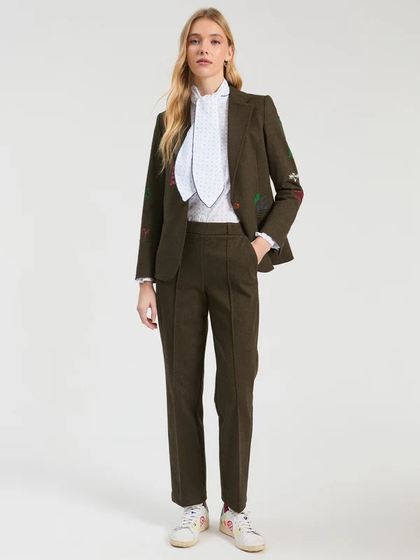 Pantalon Elisa vert olive