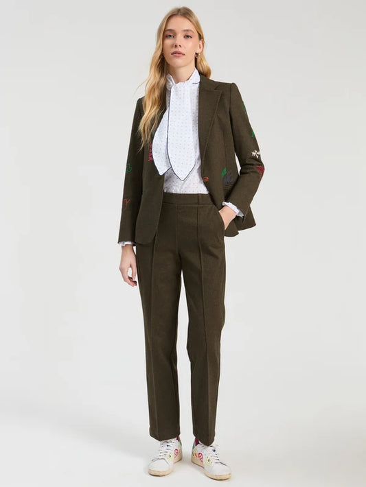 Pantalon Elisa vert olive