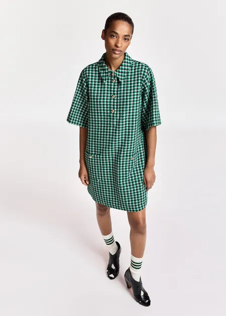 Robe Kooky à carreaux verts