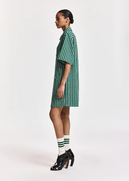 Robe Kooky à carreaux verts