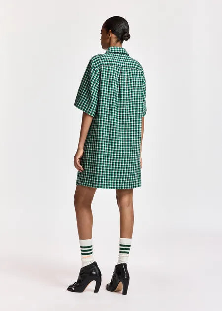 Robe Kooky à carreaux verts