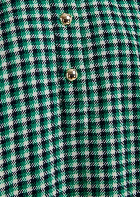 Robe Kooky à carreaux verts