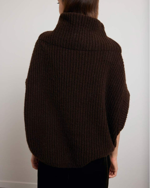 Pull Doudou sans manche chocolat