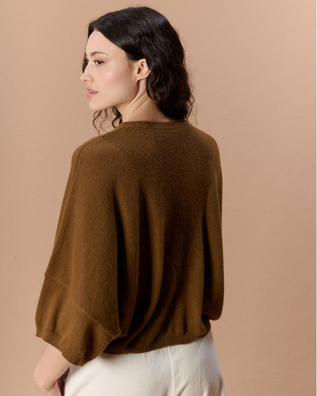 Pull manche chauve-souris Yves camel