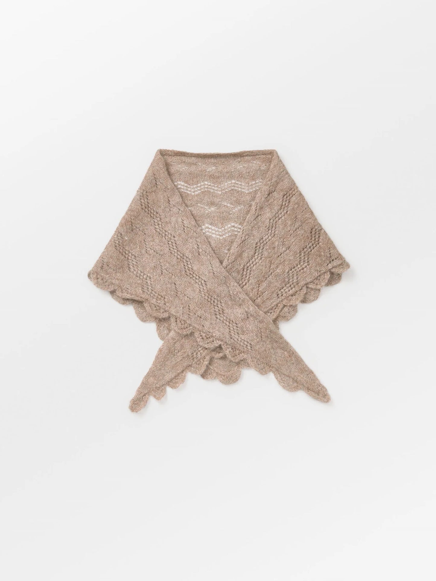 Echarpe triangle Opany marron clair