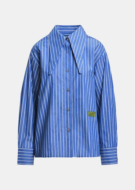 Chemise Kacao rayée bleue
