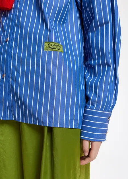 Chemise Kacao rayée bleue