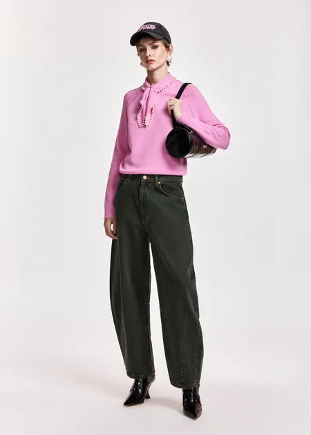 Pull Kasa rose avec perles