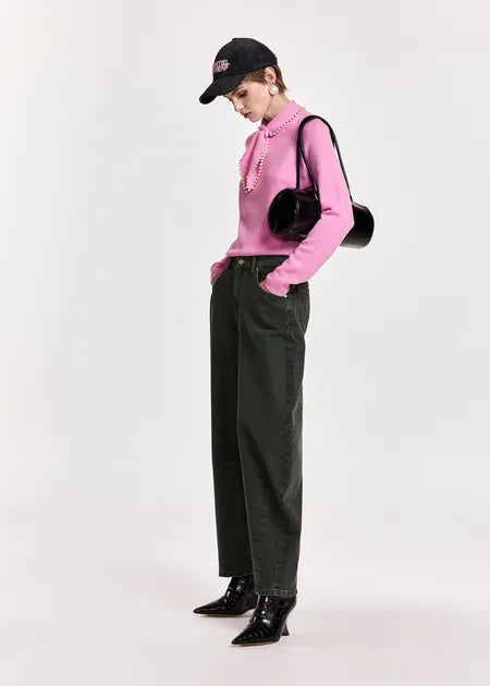 Pull Kasa rose avec perles