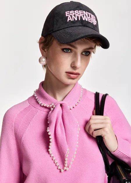 Pull Kasa rose avec perles