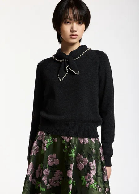 Pull Kasa gris foncé avec perles