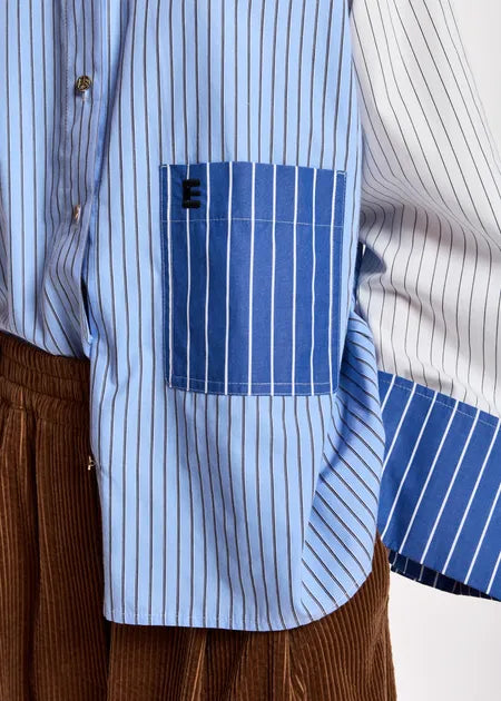 Chemise Kovid bleu et rayée