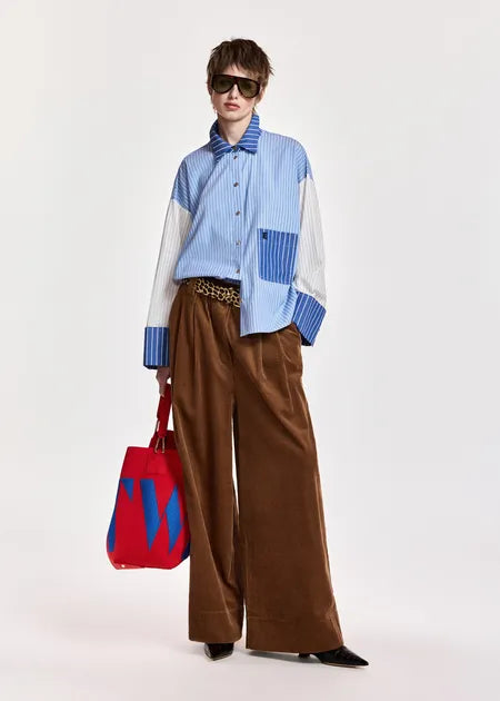 Chemise Kovid bleu et rayée