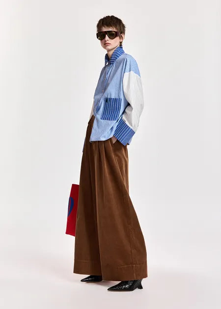 Chemise Kovid bleu et rayée