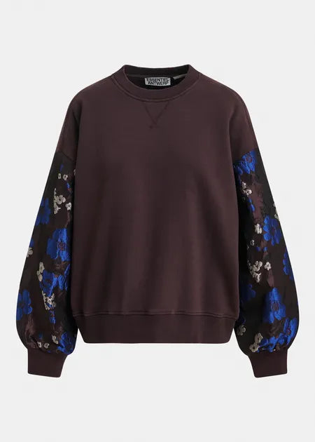 Pull Kueer bordeaux avec motifs