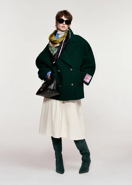 Manteau court Kidney vert
