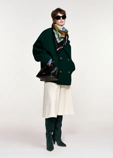 Manteau court Kidney vert