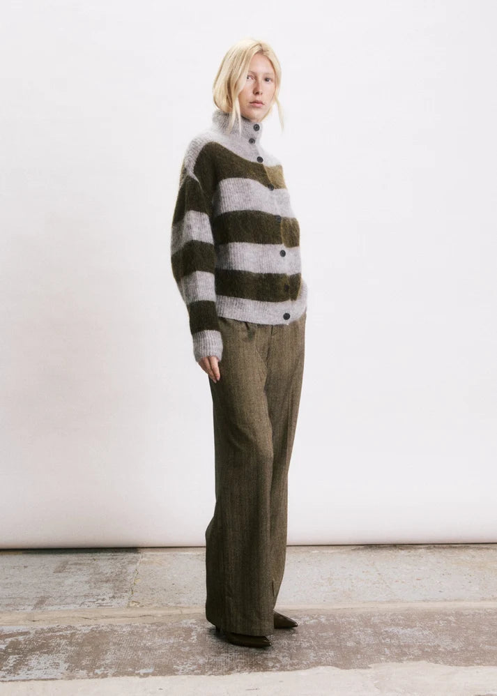 Cardigan Josh kaki et gris